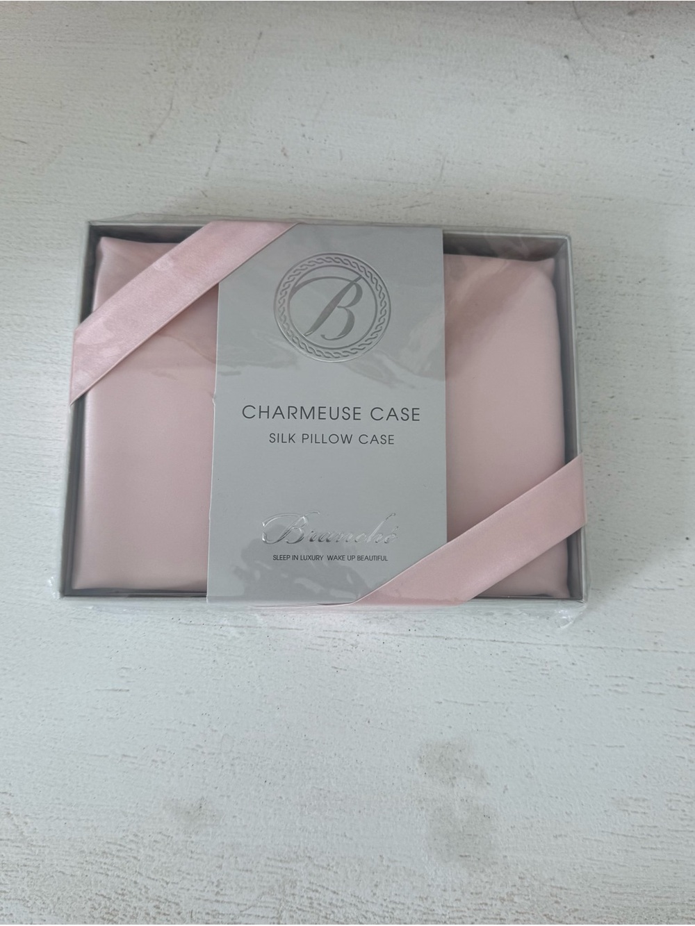 Branche Beauty Charmeuse Silk Queen/Standard Pillow Case - Blush -NWT